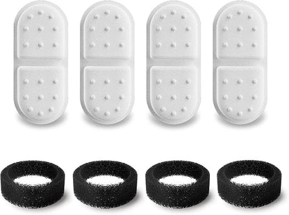 Cat Water Fountain Filters, APAUK 4 Pack Replacement Filters & Sponges by APAUK