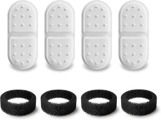 Cat Water Fountain Filters, APAUK 4 Pack Replacement Filters & Sponges by APAUK