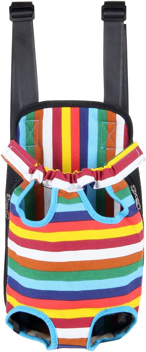 Dog Carrier Legs Out Front Pet Carrier Backpack Adjustable Puppy Cat Small Bag by YINGJEE