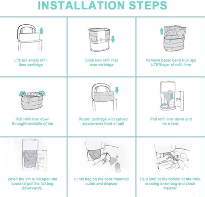 Cat Litter Pail Liner Refills Bags Compatible - Image 6