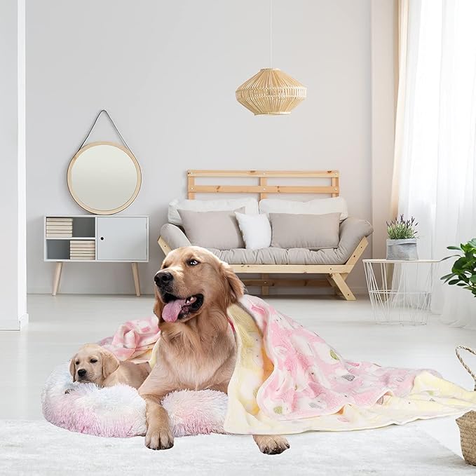 Dono 1 Pack 3 Dog Blankets, Soft Fluffy Fleece Pet Blanket Warm Sleep Mat Paw - Image 7