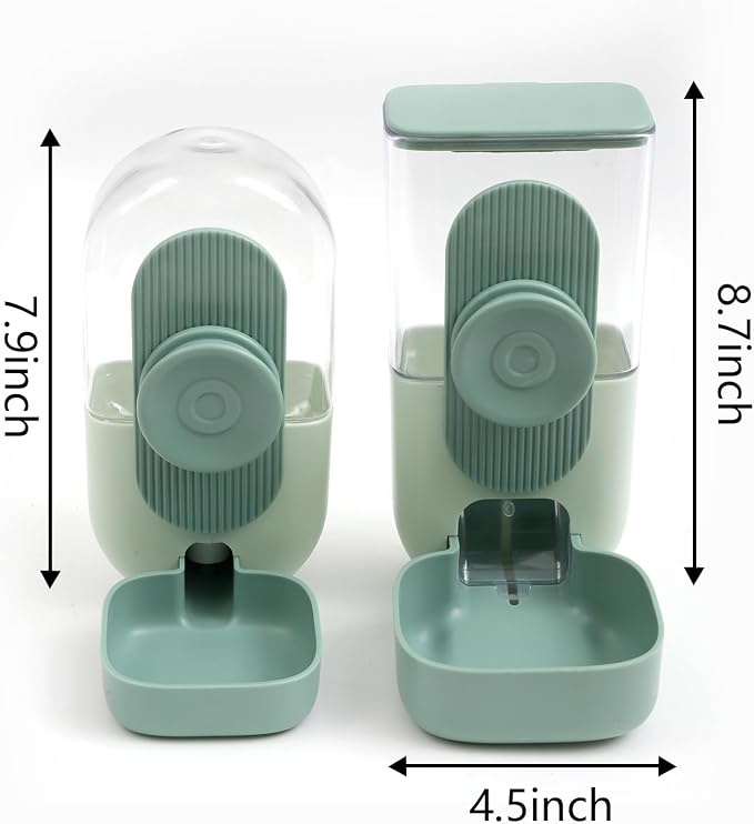 Kenond 35oz Hanging Automatic Pet Food Water Dispenser, Auto Gravity Pet Feeder - Image 2
