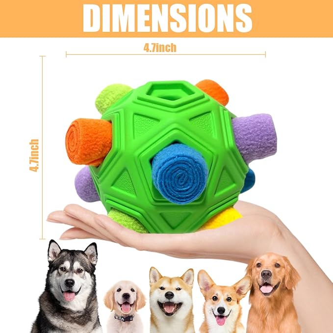 Dog Snuffle Ball-Interactive Puzzle Dog Toys Encourage Natural Foraging Skills - Image 3