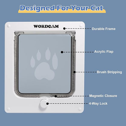 Wordcam Large Cat Door, Robust Cat Door - Image 3