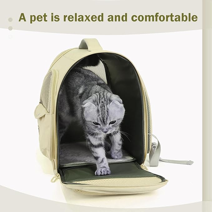 Cat Carrier Backpack, Large Space Animal Carrier Backpacks - Image 3