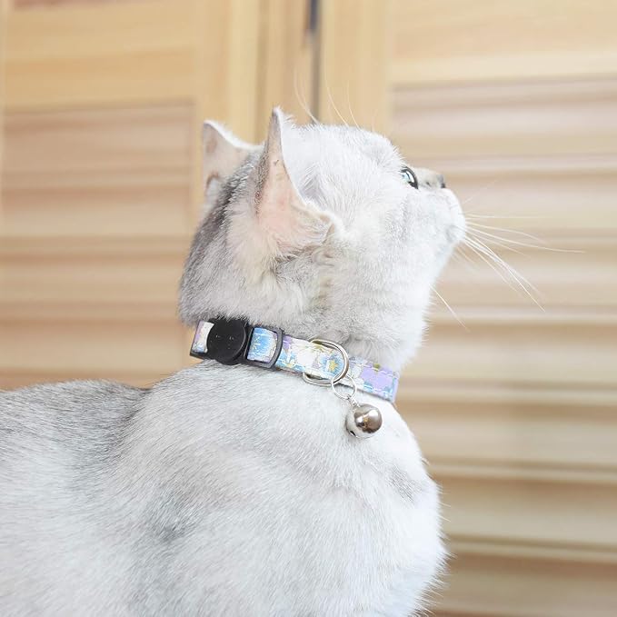 Breakaway Cat Collars with Bell, Durable & Safe Cute Kitten Collars Safety - Image 5