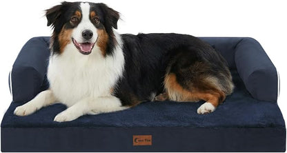 Orthopedic Dog Beds for Large Sized Dogs, Waterproof Egg Crate Foam Medium Dog by CasaPaw