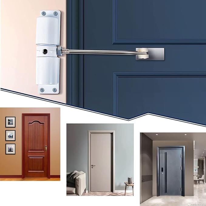 Automatic Door Closer, Zinc Alloy Safety Spring Door Closer Adjustable 30 kg - Image 7