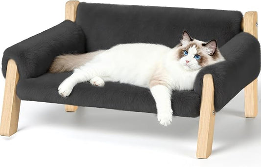 Elevated Cat Couch Bed for Indoor Cats by FAMIDGE