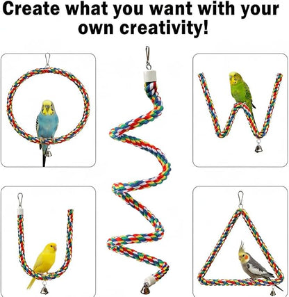 Bird Rope Perch & Birds Swing Set - Image 5