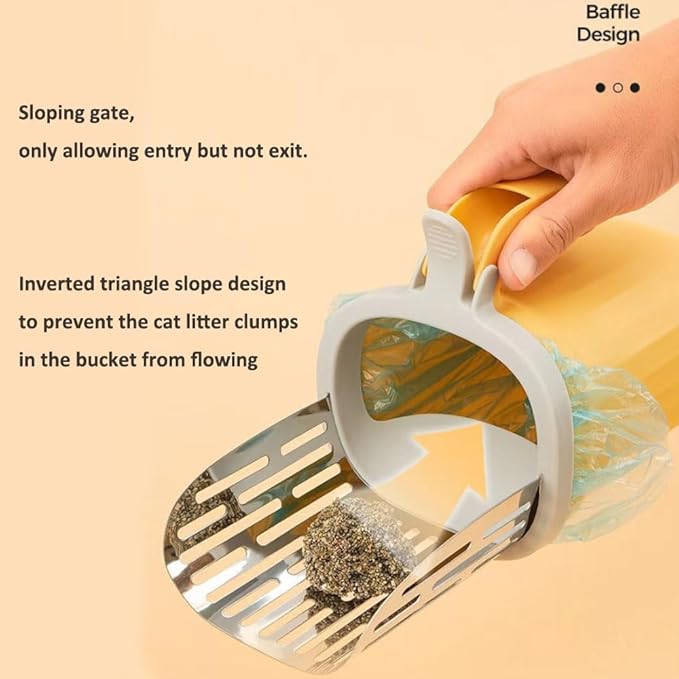 Cat Litter Scoop, Large Capacity Mess-Free Cat Litter Scooper - Image 6