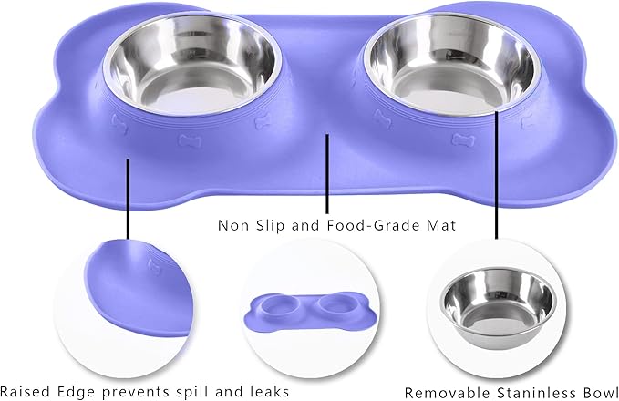 Hubulk Pet Dog Bowls 2 Stainless Steel Dog Bowl - Image 3