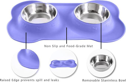 Hubulk Pet Dog Bowls 2 Stainless Steel Dog Bowl - Image 3