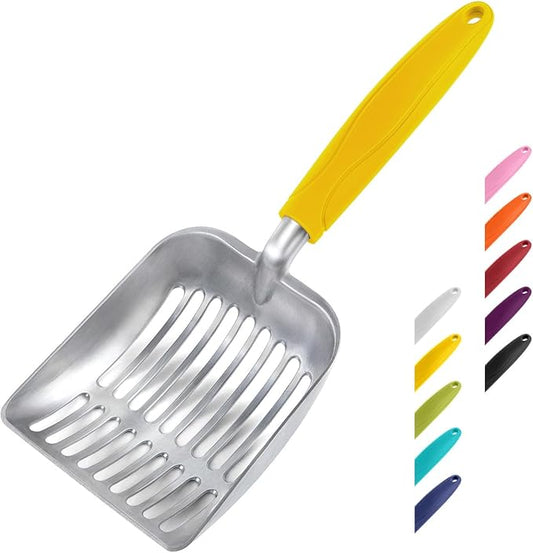 WePet Cat Litter Scoop, Aluminum Alloy Sifter, Kitty Metal Scooper, Deep Shovel by WePet