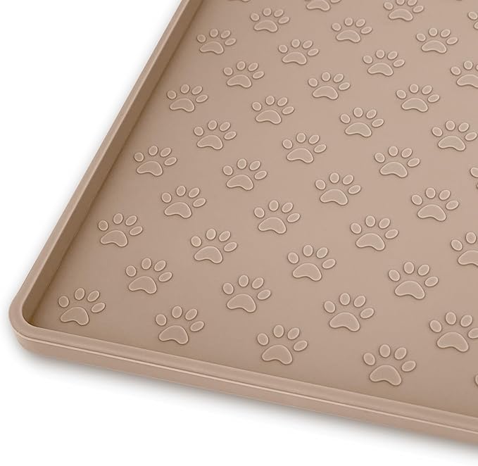 Ptlom Dog Food Mat Anti-Slip Bowl Mats by PTLOM