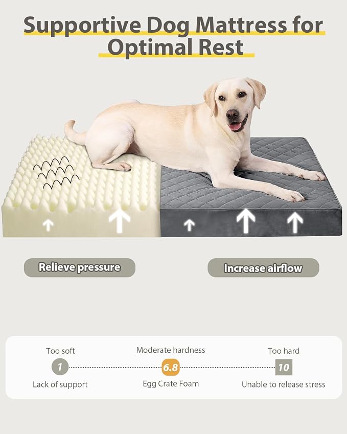 Orthopedic Dog Beds Large Sized Dog Waterproof Lining - Image 3