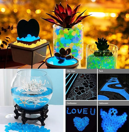 Glow in The Dark Stones 1000 Pcs Glow Pebbles Aquarium Rocks - Image 5
