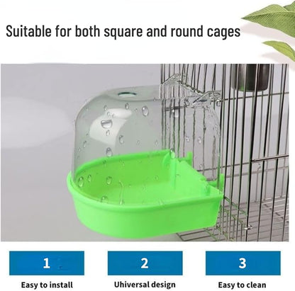 Bird Bath Cage, Cleaning Pet Supplies Bird Bathtub - Image 4