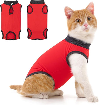 Coppthinktu Cat Recovery Suit for Abdominal Wounds or Skin Diseases, Cat Onesie by Coppthinktu