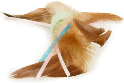 SmartyKat Flutter Roller Feather & Ribbon Chase Cat Toy - Image 7