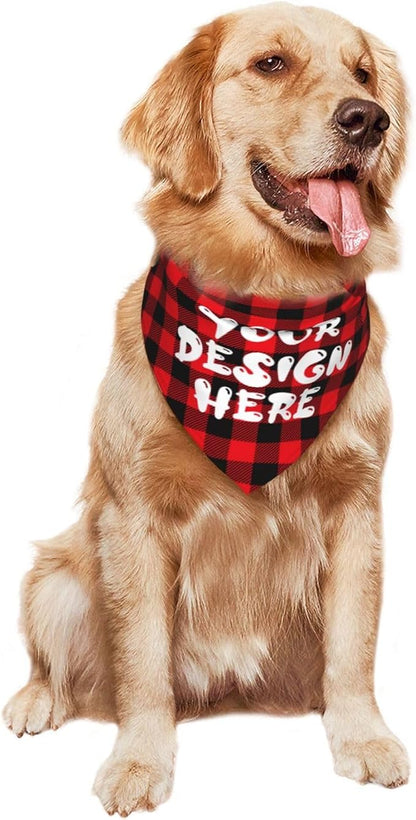 Custom Dog Bandana Add Your Text Photo Name Personalized Neckwear Bandanas Soft - Image 4