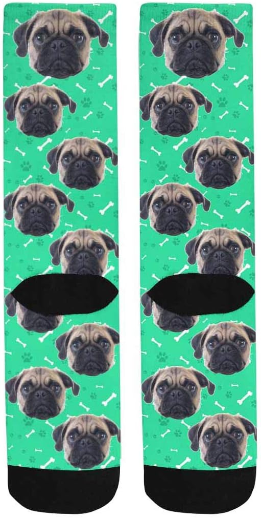 Custom Face Socks, Personalized Dog Lover Pet Photo Picture on Socks Unisex - Image 4