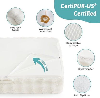 Orthopedic Dog Bed for Extra Large Dog, Soft and Warm Faux Fur Sofa for Giant - Image 5