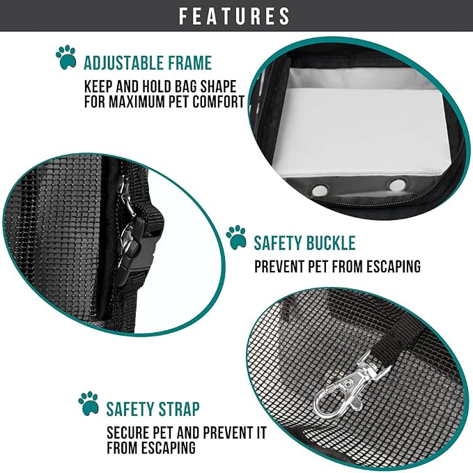 PetAmi Dog Purse Carrier for Small Dogs, Airline Approved Soft Sided Pet Carrier - Image 5