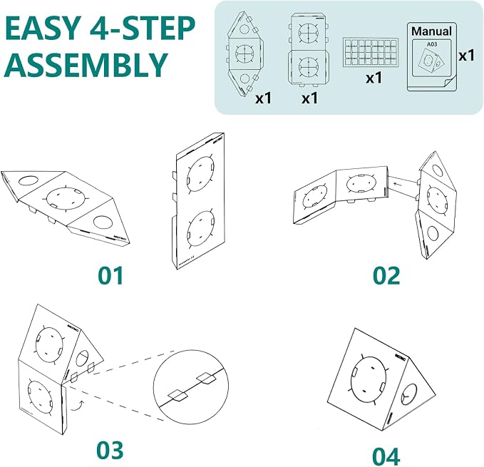 Modular Cardboard Cat Condo System, Triangle Cat Tunnel Module, Foldable - Image 7