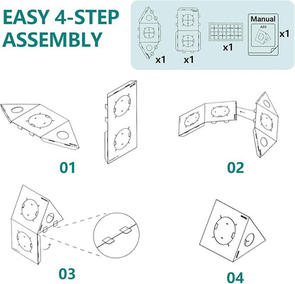 Modular Cardboard Cat Condo System, Triangle Cat Tunnel Module, Foldable - Image 7