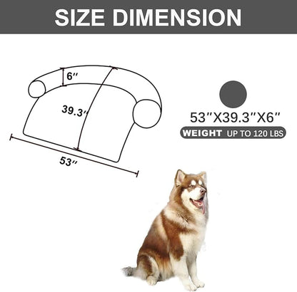 Calming Dogs/Cats Bed Mats, Dog Pad Washable Removable Couch Cover, Plush Long - Image 2