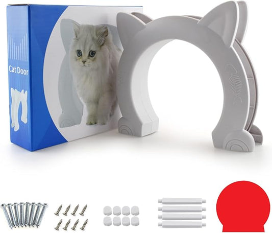 Wordcam Large Cat Door Interior Door, XL Indoor Cat Door, Pet Doors - Image 2
