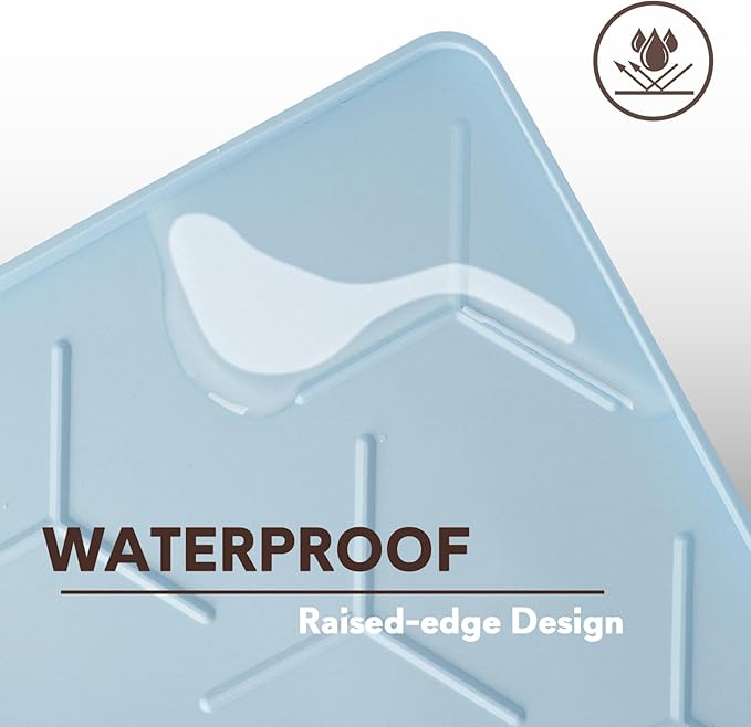 Silicone Cat Litter Trapping Mat, Large Waterproof 34" X 22" Cat Litter Box Mat - Image 7