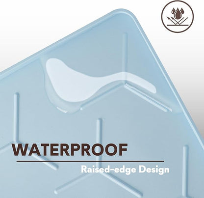 Silicone Cat Litter Trapping Mat, Large Waterproof 34" X 22" Cat Litter Box Mat - Image 7