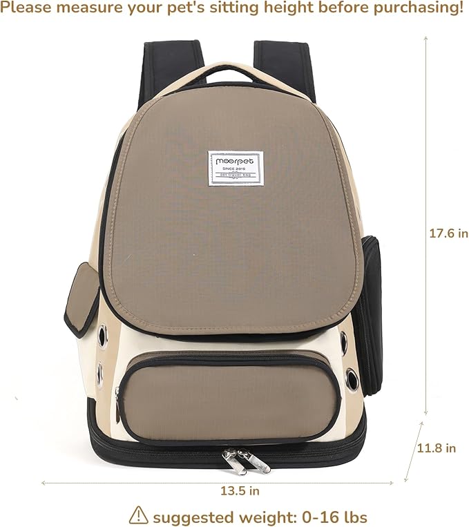 Cat Backpack Carrier, TSA Airline Approved Pet Travel Bag - Image 6