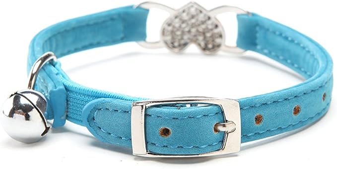 CHUKCHI Pink Soft Velvet Safe Cat Adjustable Collar - Image 2