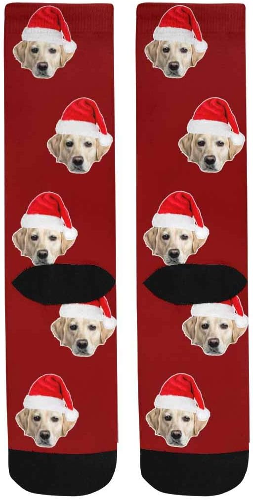 Custom Face Socks, Personalized Dog Lover Pet Photo Picture on Socks Unisex - Image 4