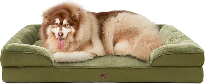 EHEYCIGA Orthopedic XL Dog Beds, Waterproof Memory Foam Dog Bed by EHEYCIGA