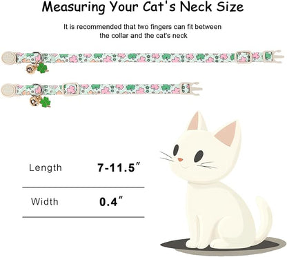 2 Pack St. Patrick’s Day Cat Collars - Image 4