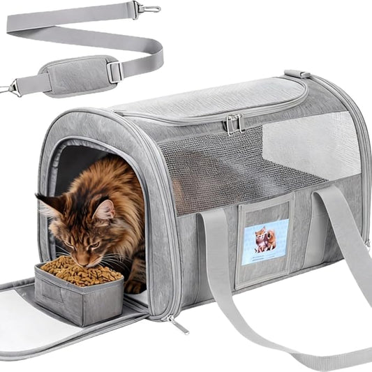 Soft Cat Carrier for Pets Up to 25 lbs, Cat Pet Travel Bag by Unknown