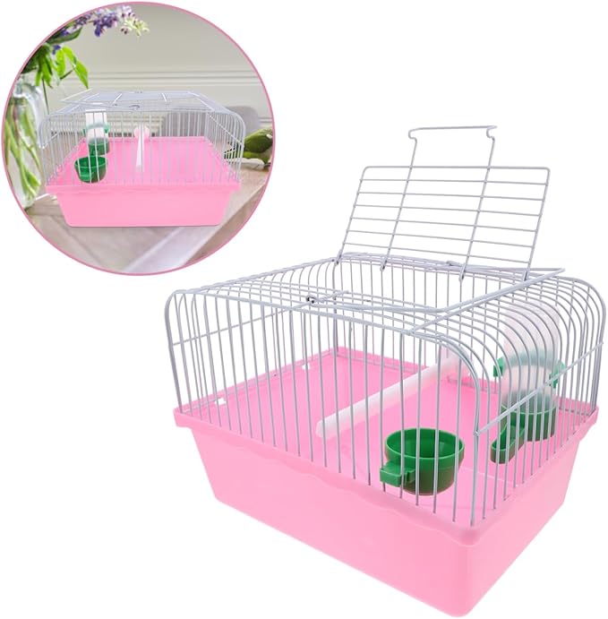 Portable Bird Travel Cage for Small Birds Parrots Lovebirds - Image 6