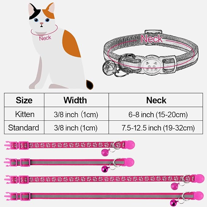 Taglory Reflective Cat Collar Breakaway - Image 6