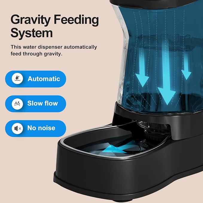 Gardner Pet Automatic Dog Water Dispenser Gravity Stainless Steel Water Waterer - Image 5