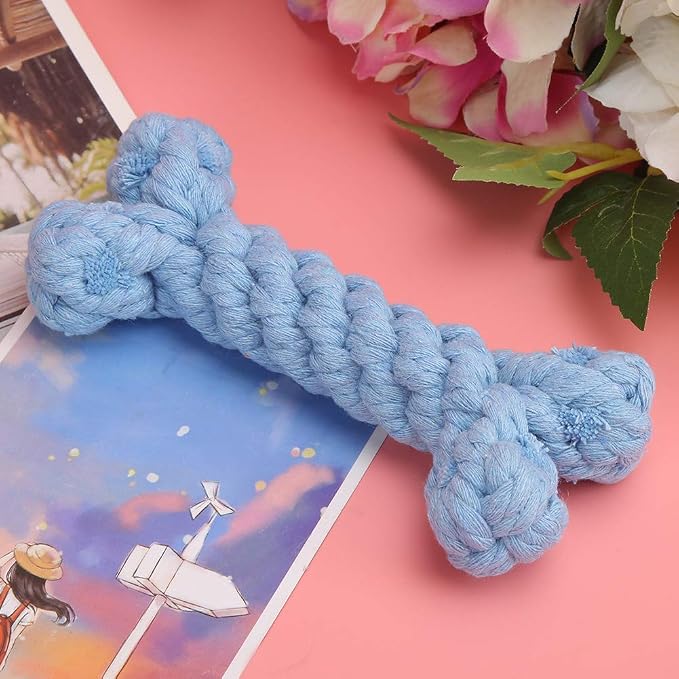 Pet Cotton Rope Biting Chewing Molar Toy, Cartoon Animal Shape & Pure Manual - Image 4