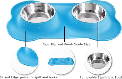 Hubulk Pet Dog Bowls 2 Stainless Steel Dog Bowl - Image 3