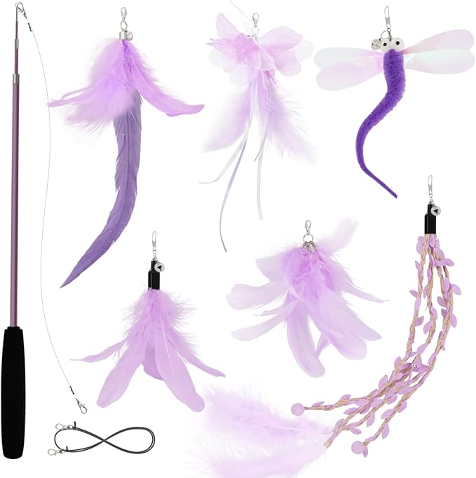 SONGWAY Cat Wand Toys for Indoor Cats by SONGWAY