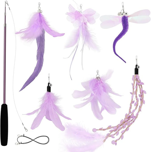 SONGWAY Cat Wand Toys for Indoor Cats by SONGWAY