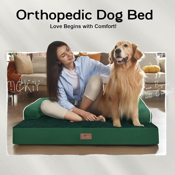 Orthopedic Large Dog Bed Washable, Orthopedic Emerald Dog Beds - Image 7