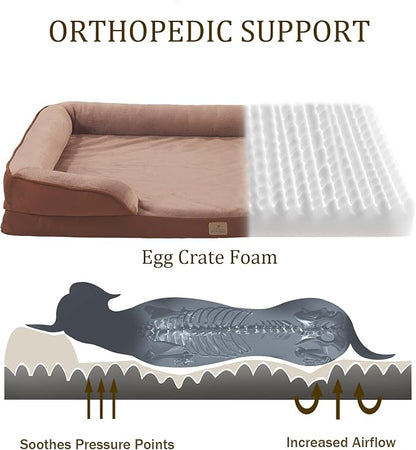 Bedfolks Orthopedic Dog Bed Extra Small, Waterproof Dog Sofa Bed - Image 2