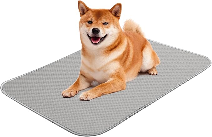 Summer Dog Cooling Mat Washable Ice Silk Self Cool Pad by Buvlnee